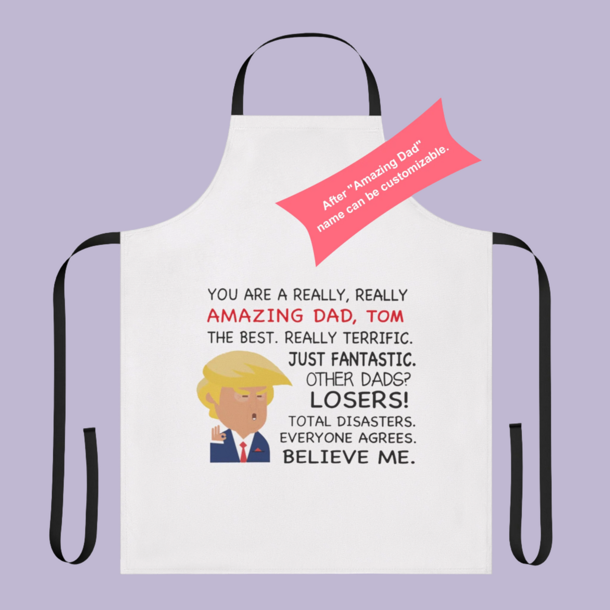 'REALLY, REALLY AMAZING DAD' Kitchen Apron