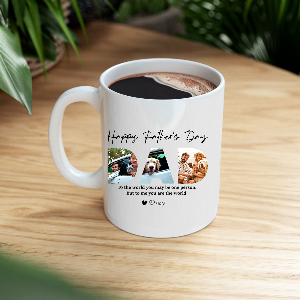 Happy Fathers Day 'DAD' Photo Mug