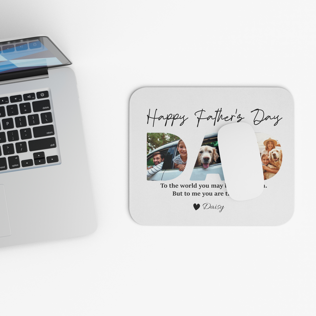 Happy Fathers Day Personalized Mouse Pad