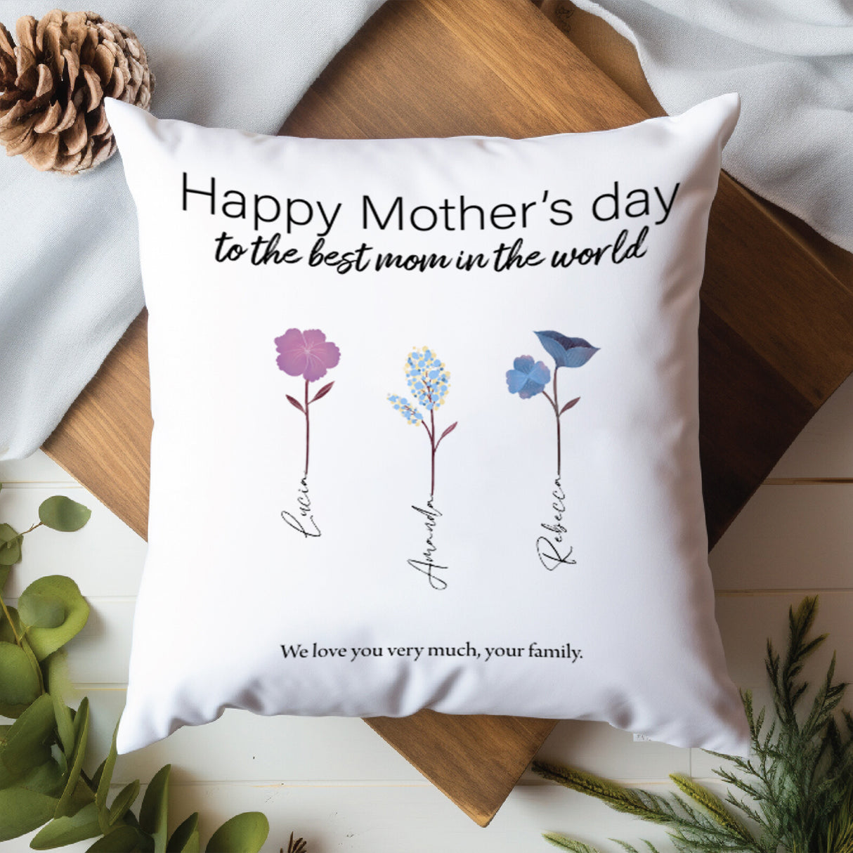 'Happy Mother’s Day’ Personalized Pillow