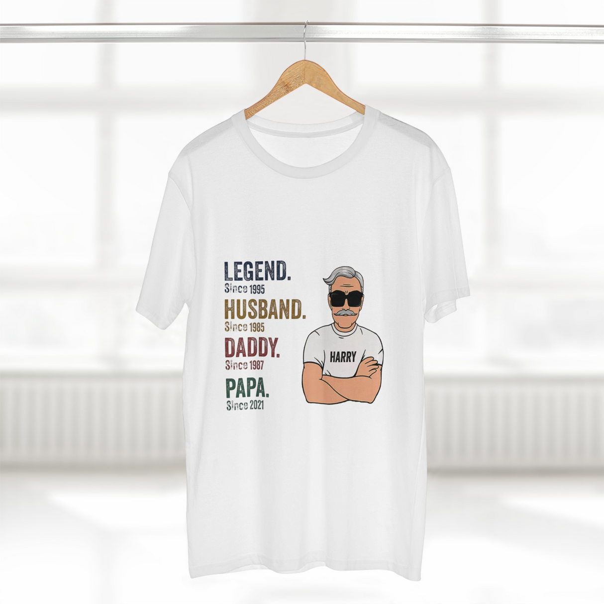 'Legend-Husband-Daddy-Papa' Personalized T-Shirt