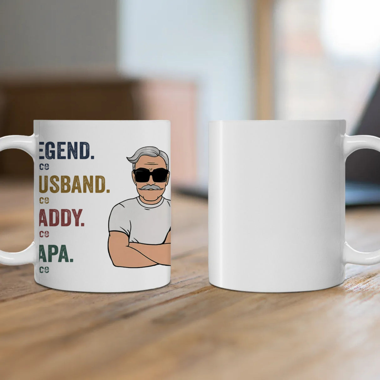 "Legend-Husband-Daddy-Papa" Personalized Coffee Mug