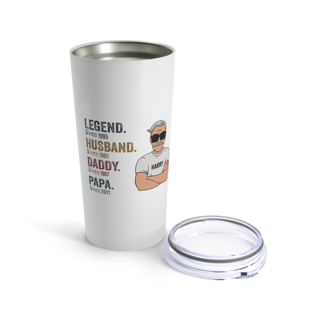 'Legend-Husband-Daddy-Papa' Personalized Tumbler