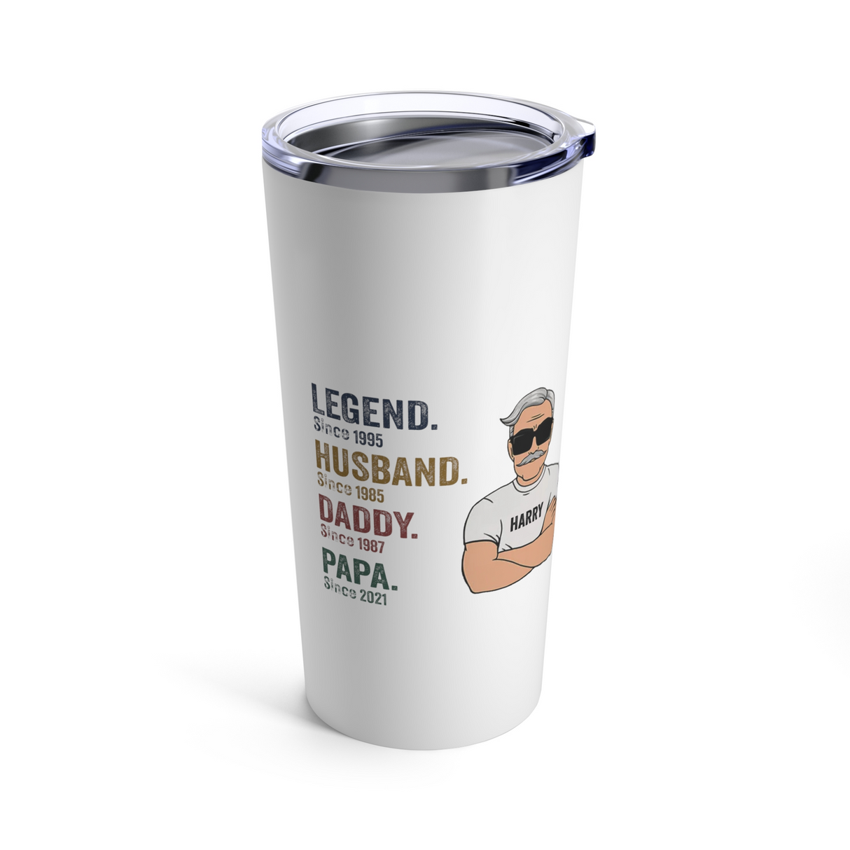 'Legend-Husband-Daddy-Papa' Personalized Tumbler