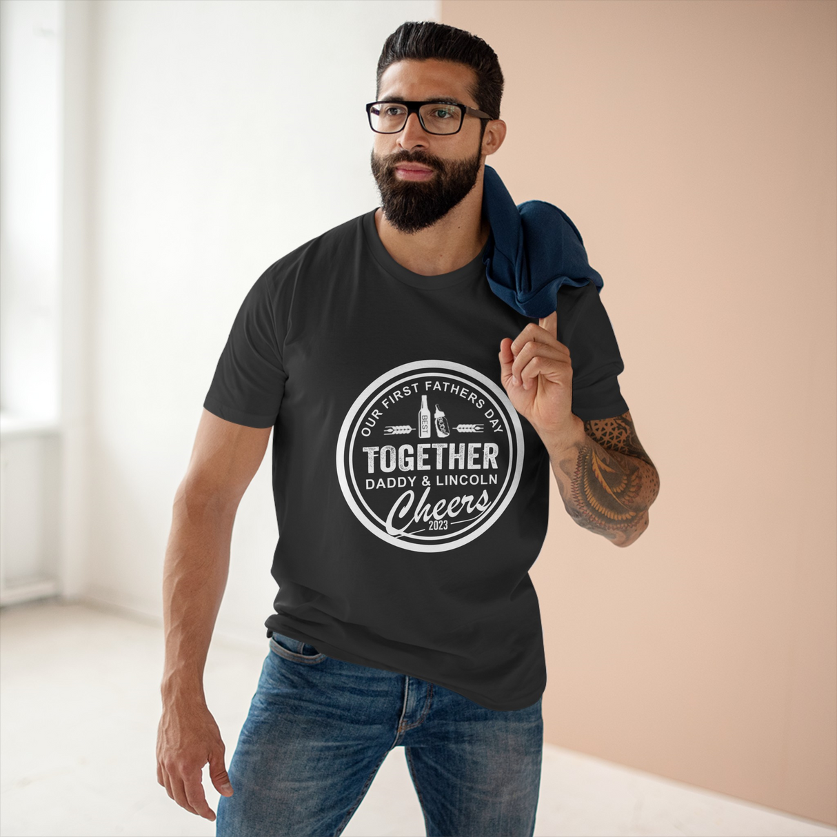 'First Father's Day Together' Men's T-Shirt