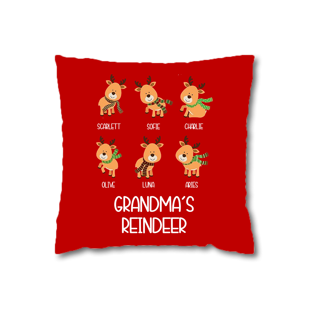 'Grandma's Reindeer' Pillow