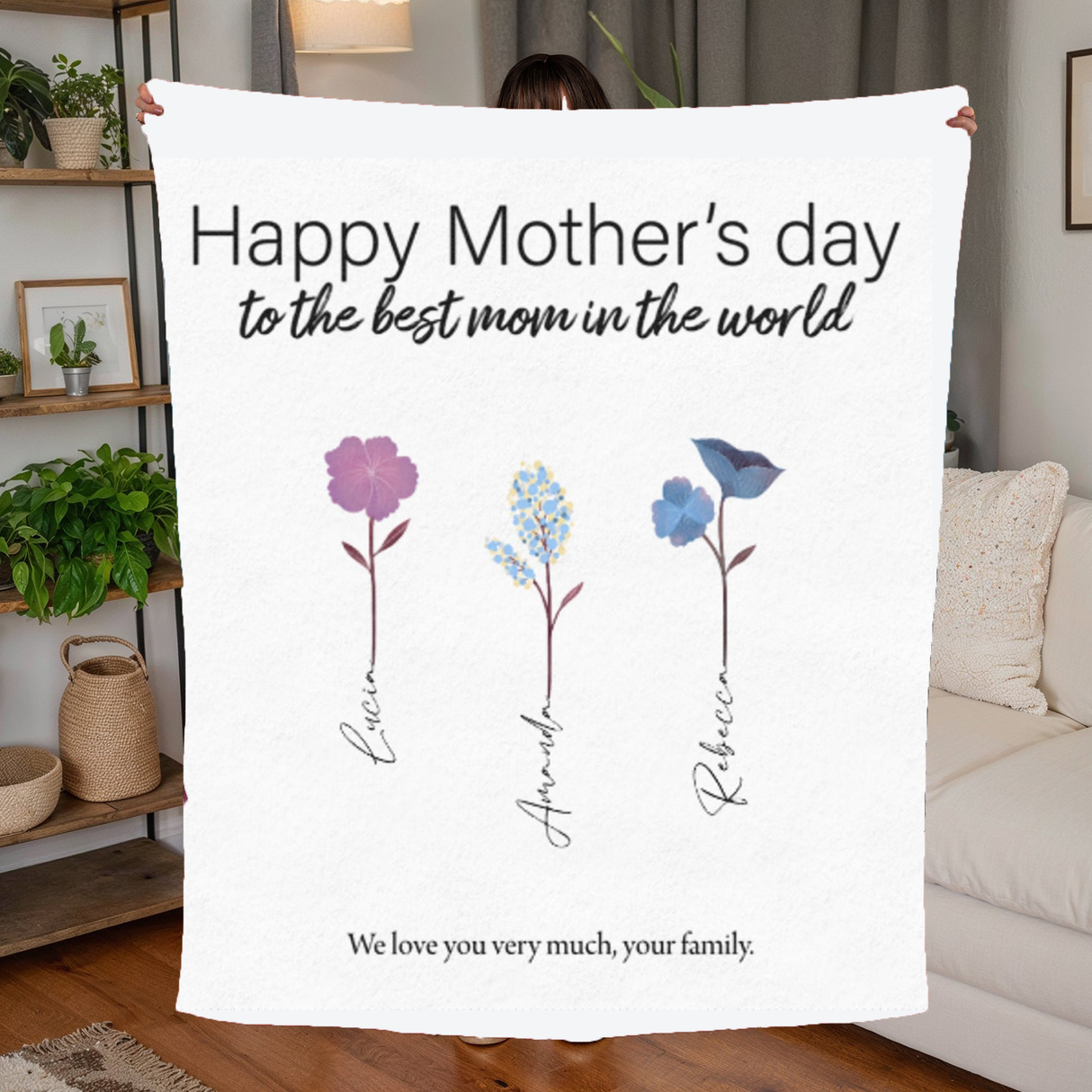 'Happy Mothers Day’ Personalized Blanket