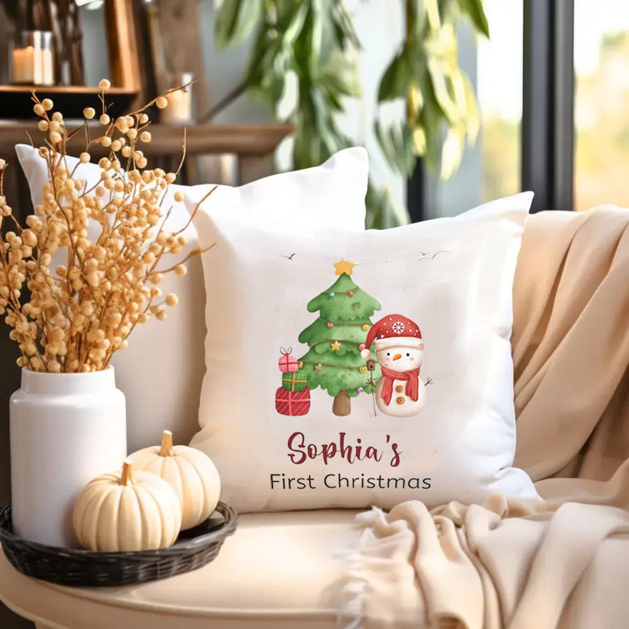 'My 1st Christmas' Pillow