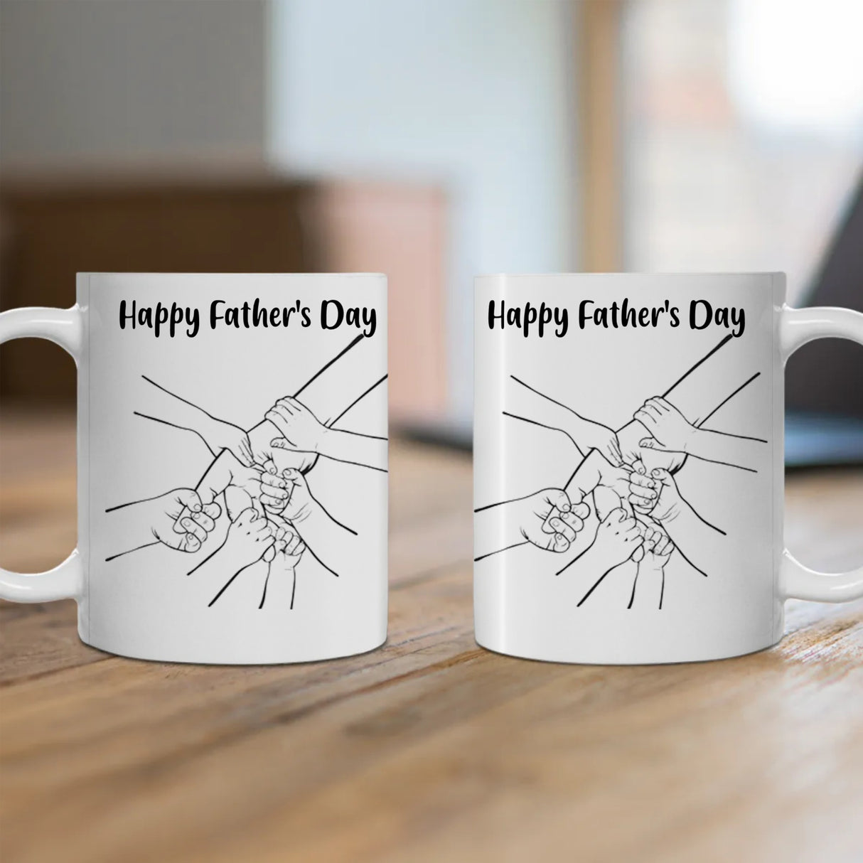 Father's Day 'Family Hands' Coffee Mug