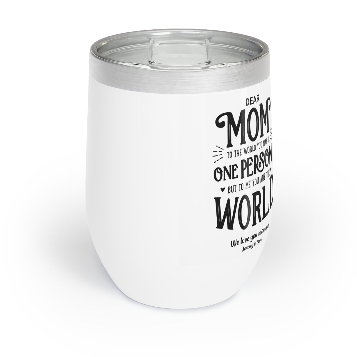 'Dear Mom’ Personalized Wine Tumbler