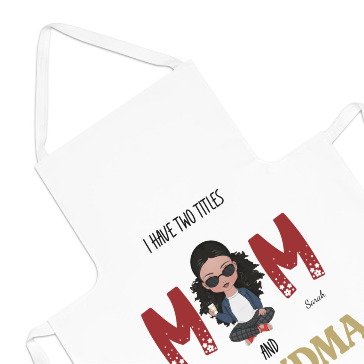 Personlized 'Two Titles’ Mom's Apron