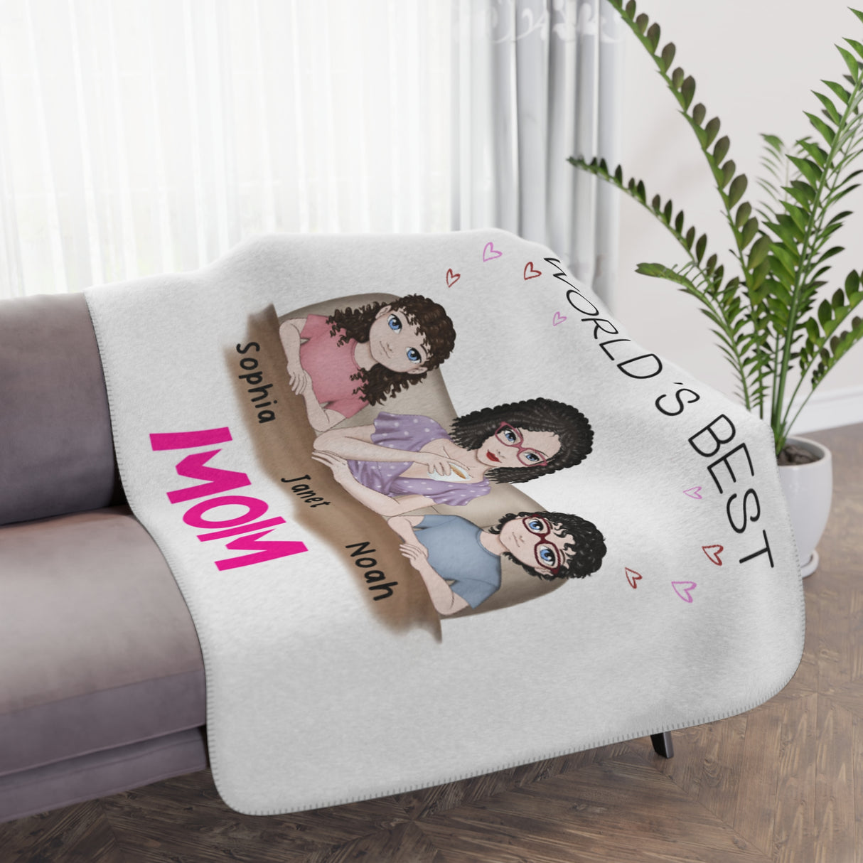 'World's Best Mom’ Personalized Blanket