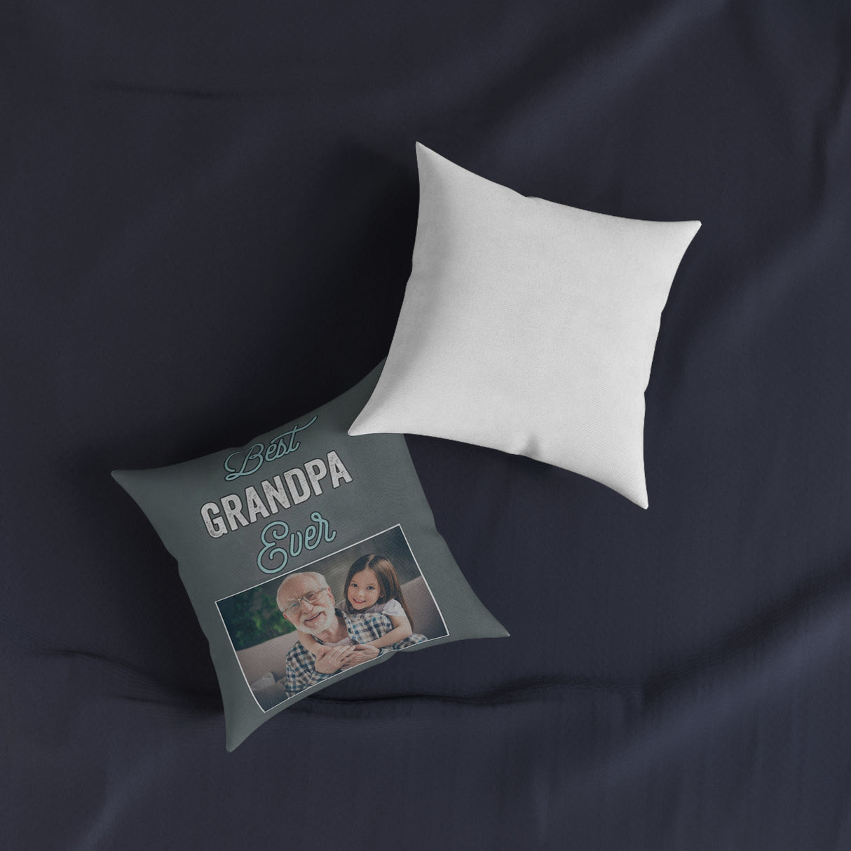 'Best Grandpa Ever' Custom Photo Pillow