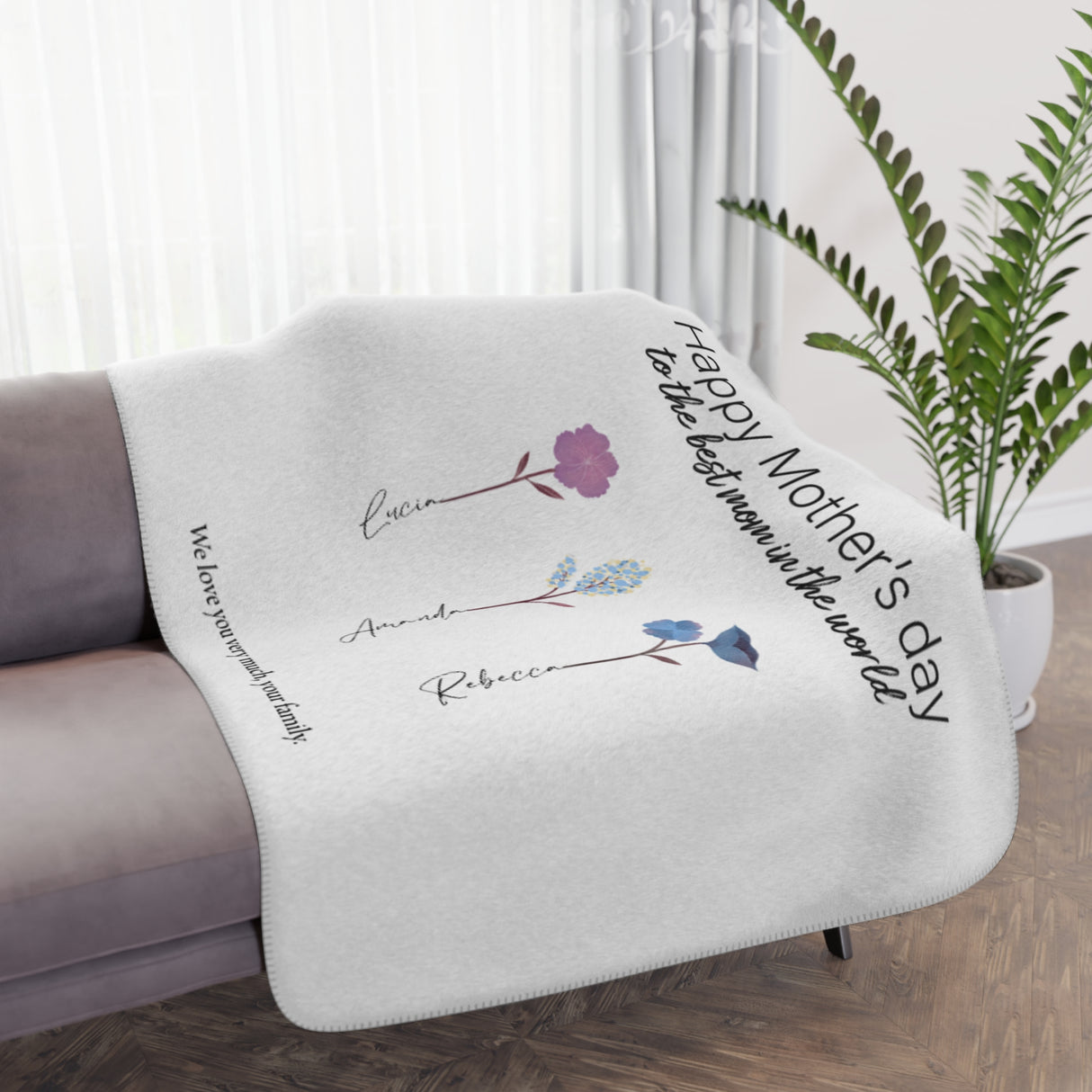 'Happy Mothers Day’ Personalized Blanket