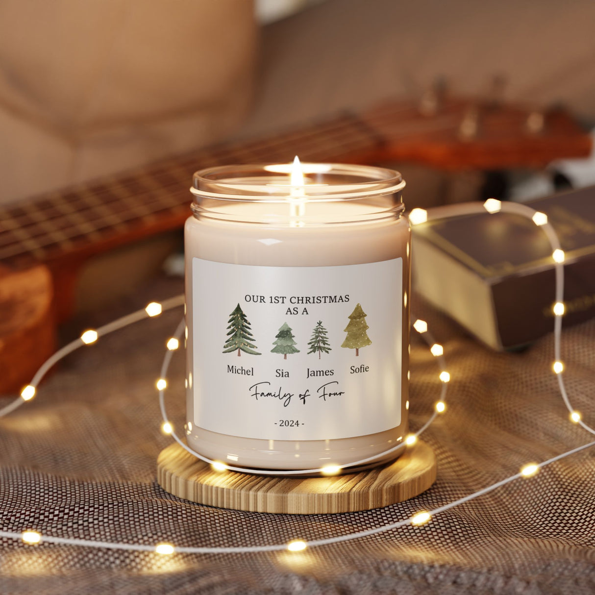 'Our 1st Christmas as a Family' Soy Candle