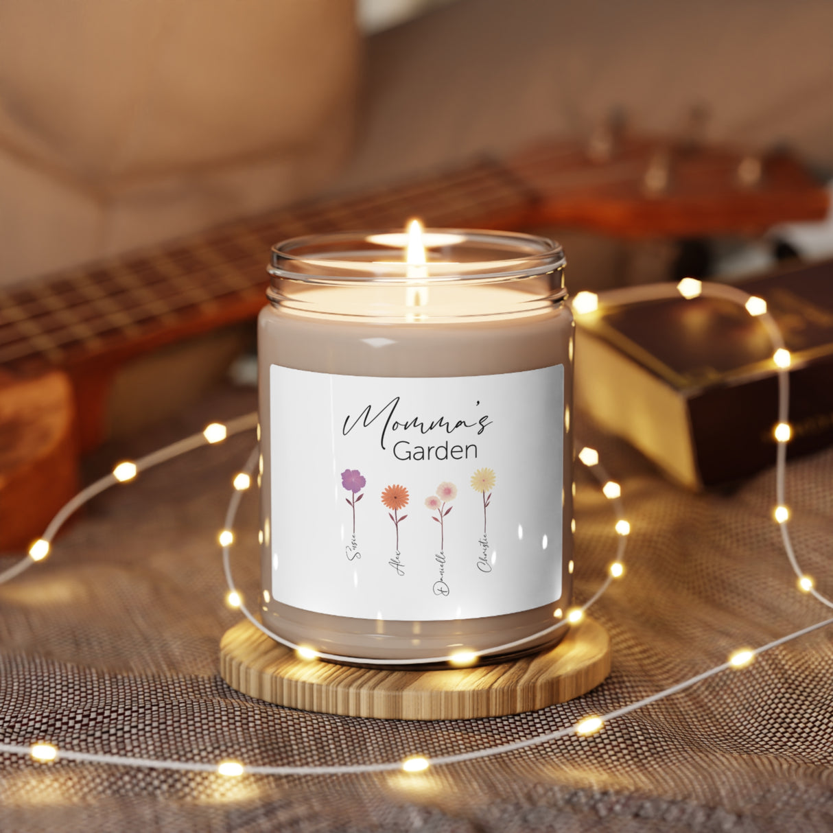 'Momma’s Garden’ Personalized Candle