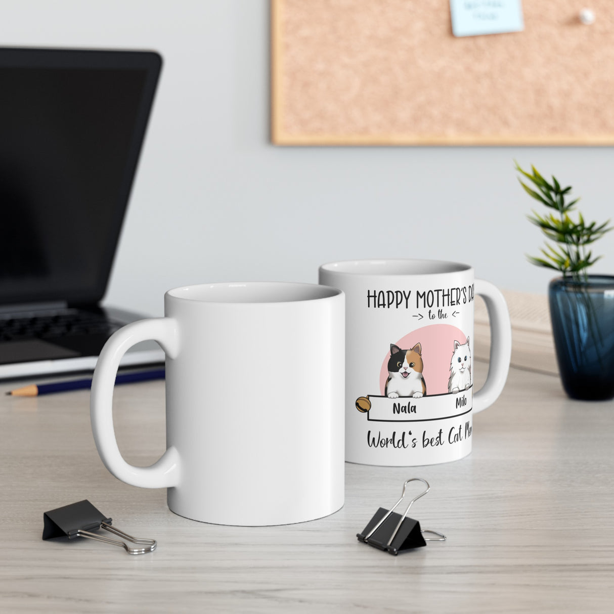 'Cat Mom’ Personalized Mug