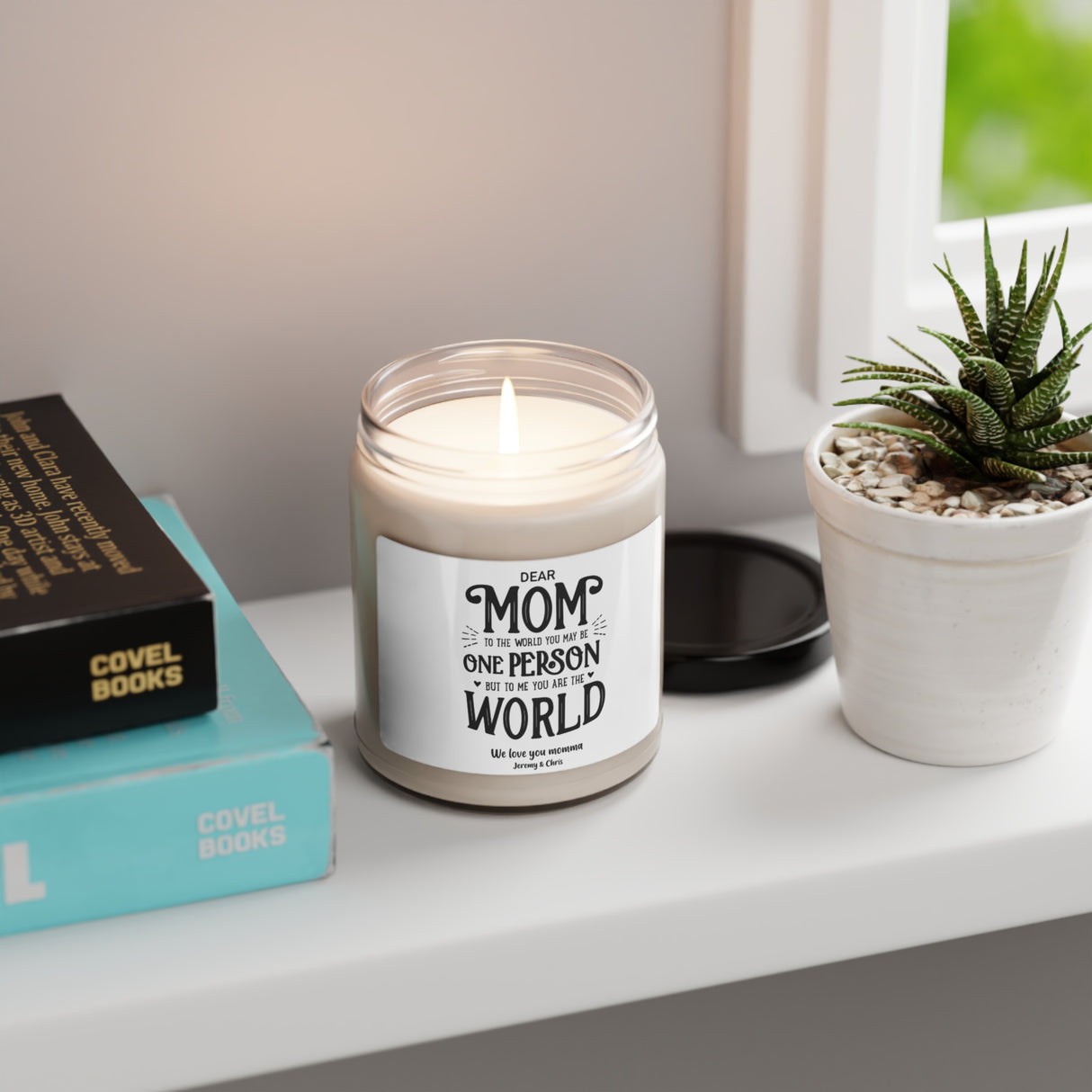 'Dear Mom' Personalized Candle