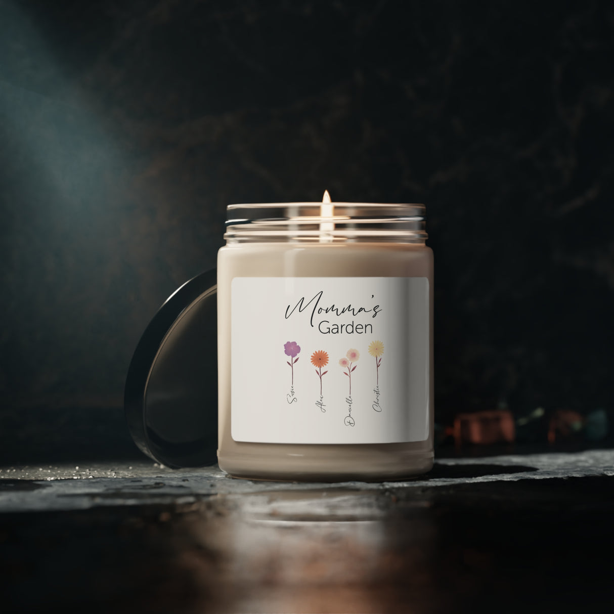 'Momma’s Garden’ Personalized Candle