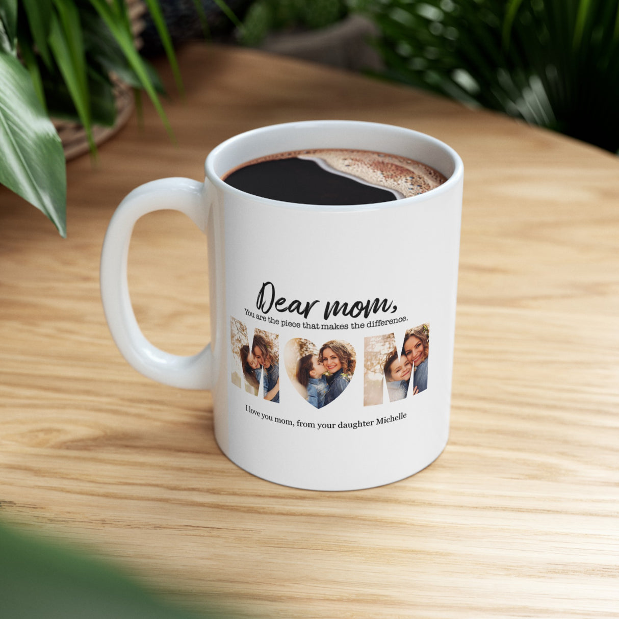 'Dear Mom’ Personalized Mug