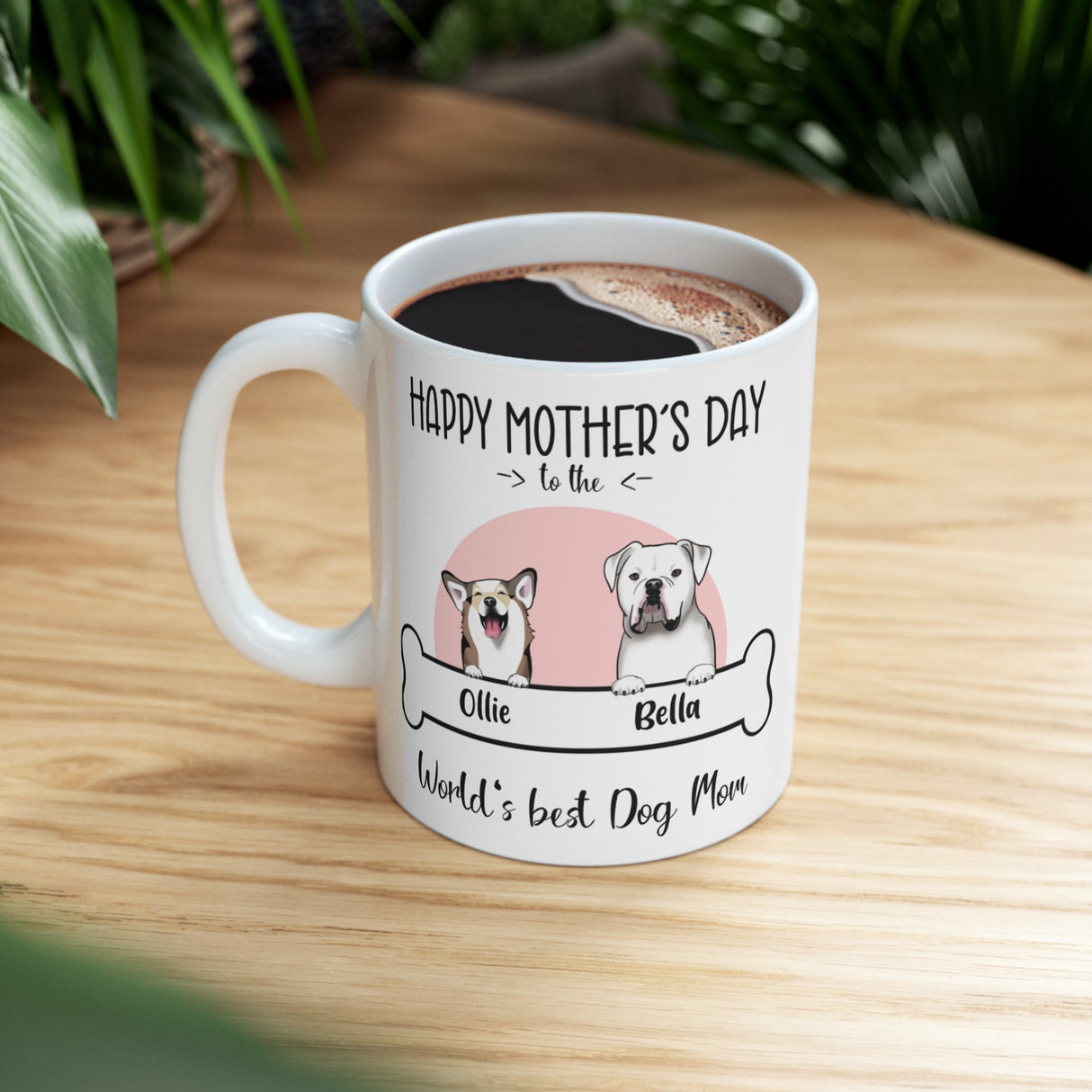 'Dog Mom’ Personalized Mug