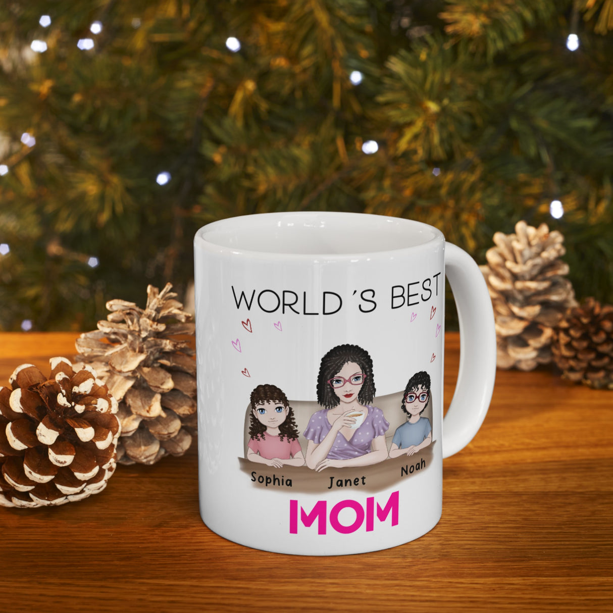 'Worlds Best Mom’ Personalized Mug