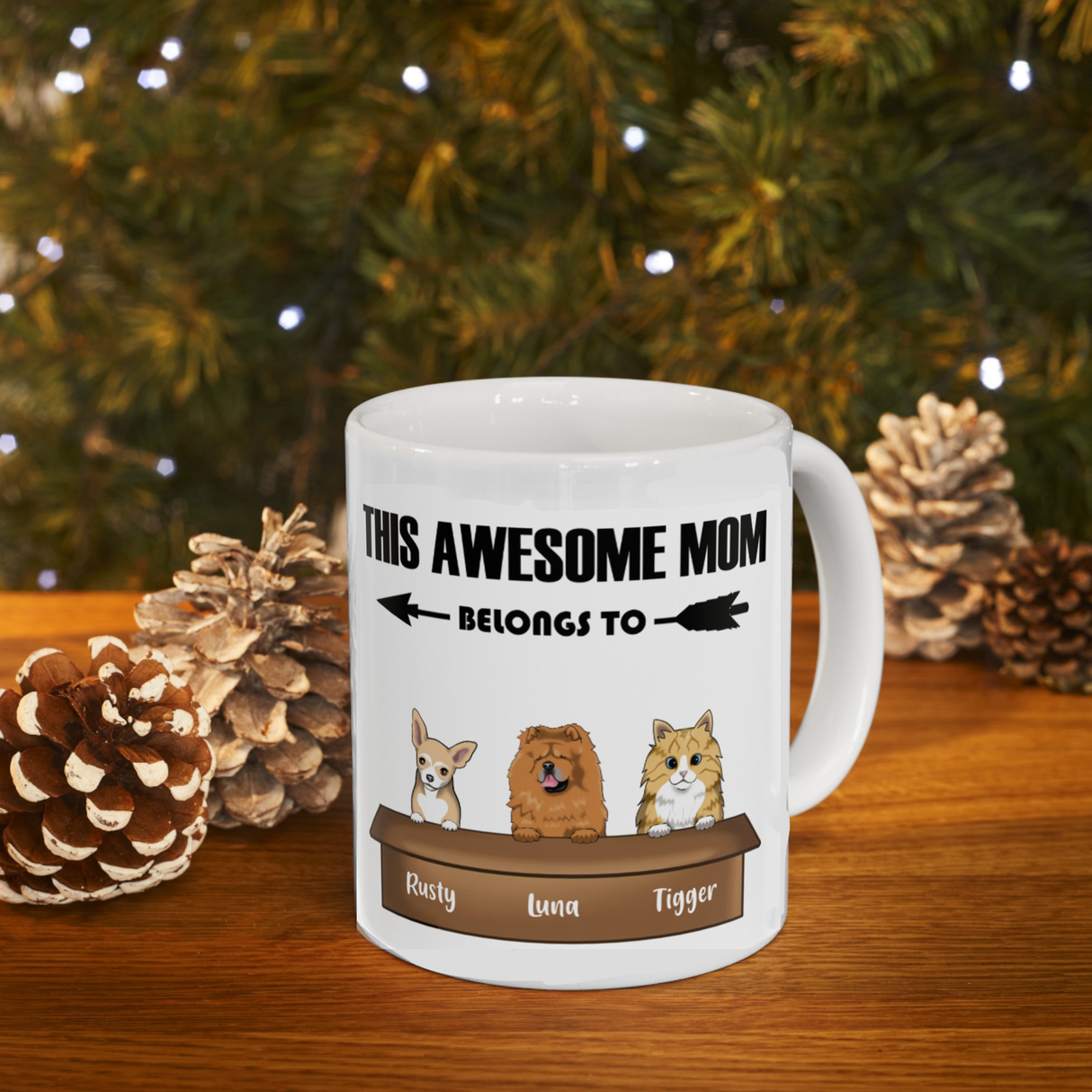 'Awesome Pet Mom’ Personalized Mug