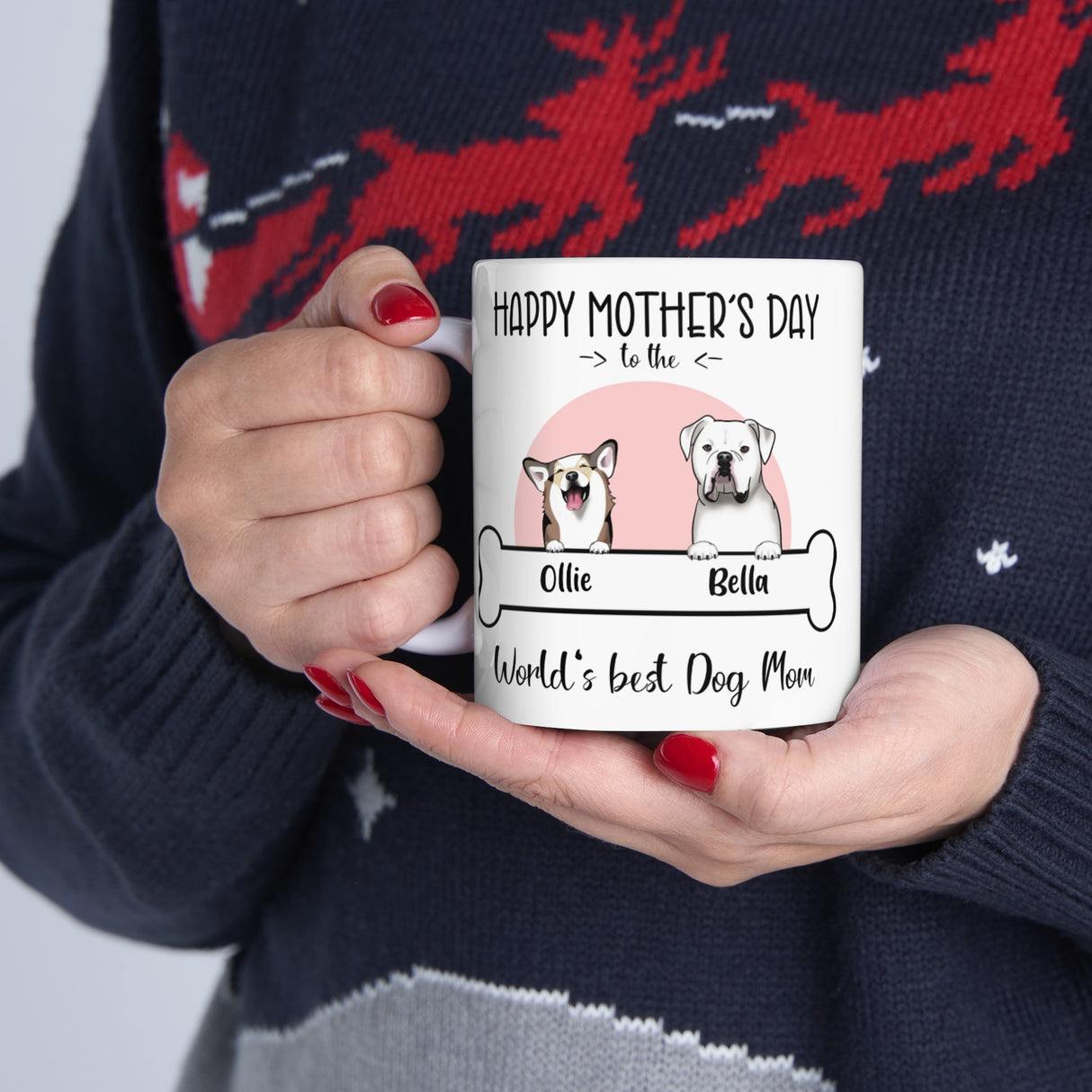 'Dog Mom’ Personalized Mug