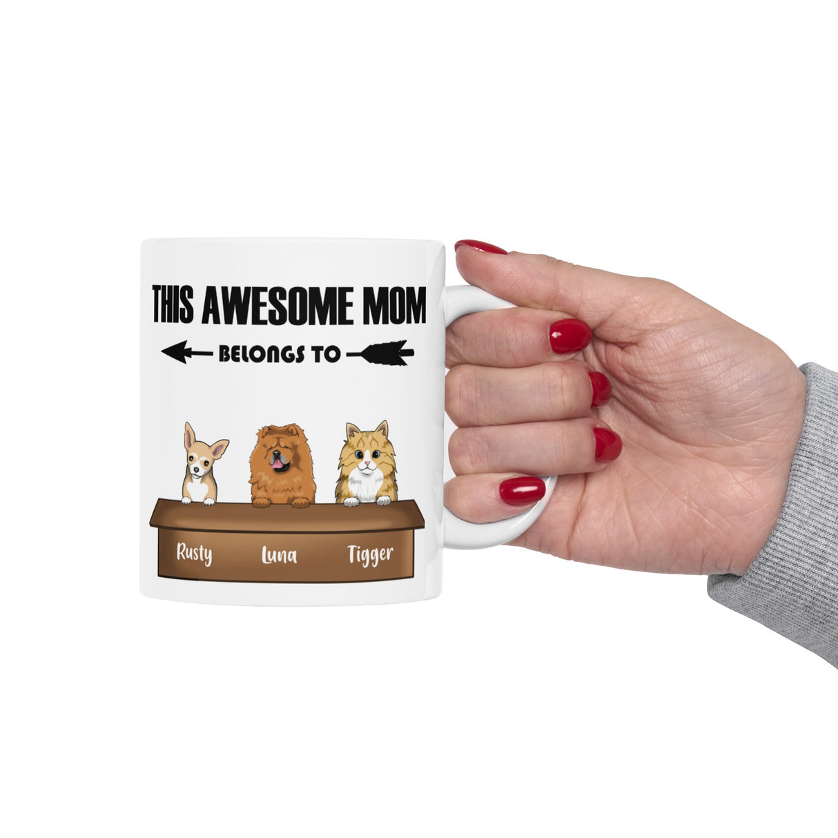 'Awesome Pet Mom’ Personalized Mug