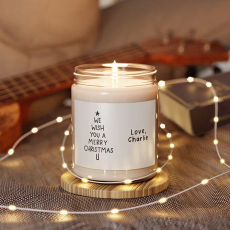 'We Wish You a Merry Christmas' Candle