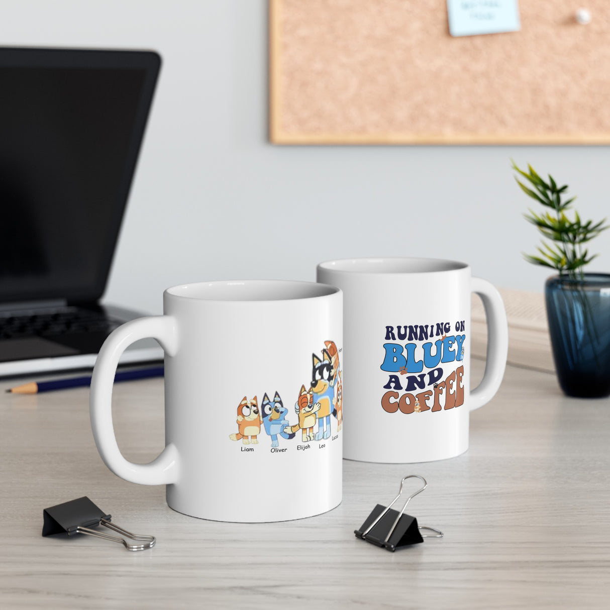 'Running on Bluey' Coffee Mug