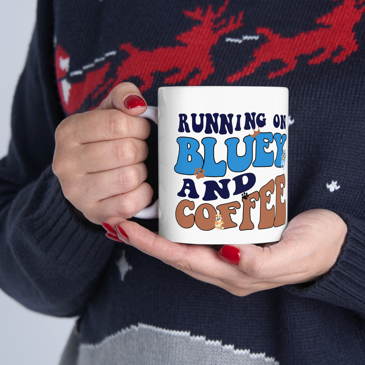 'Running on Bluey' Coffee Mug