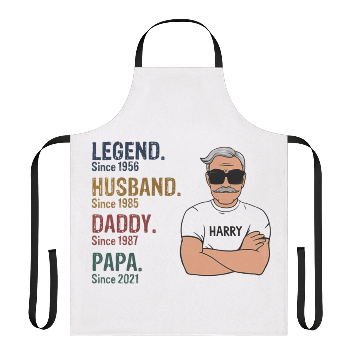 'Legend-Husband-Daddy-Papa' Personalized Kitchen Apron