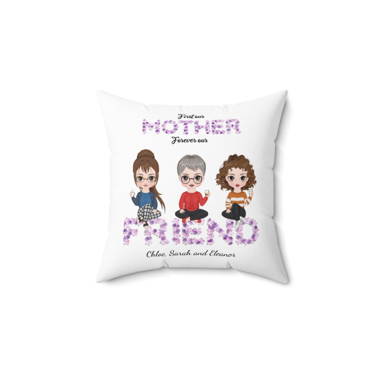 'Mother & Friend’ Personalized Pillow