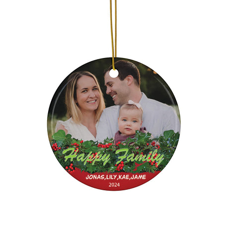 Personalized "Photo Upload" Family Ornament