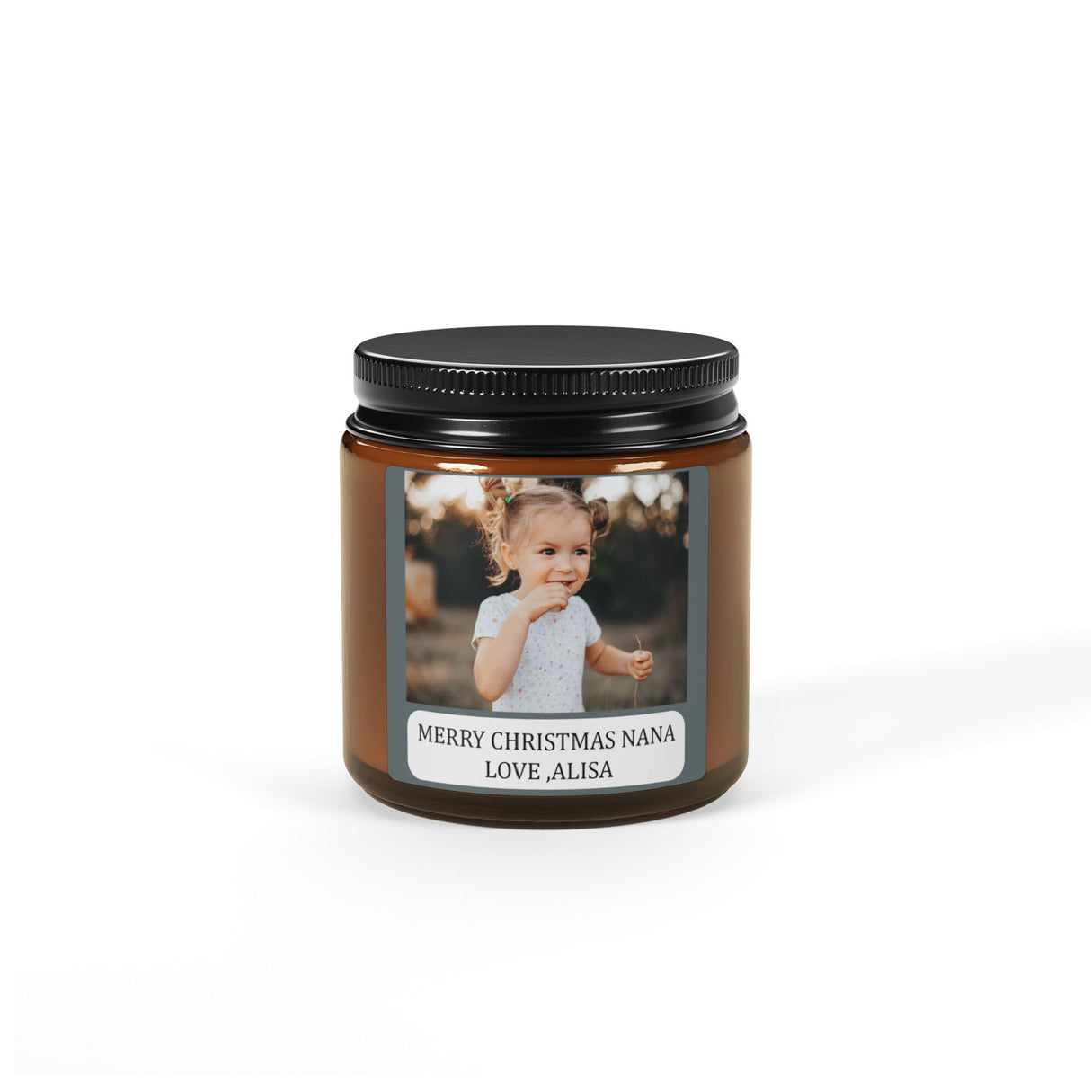 Picture Perfect Holiday Personalized Candle