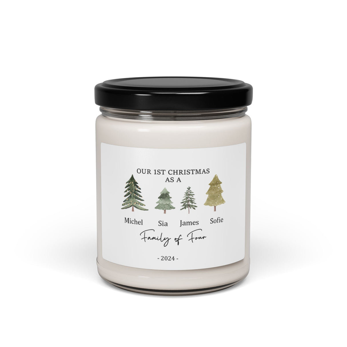 'Our 1st Christmas as a Family' Soy Candle