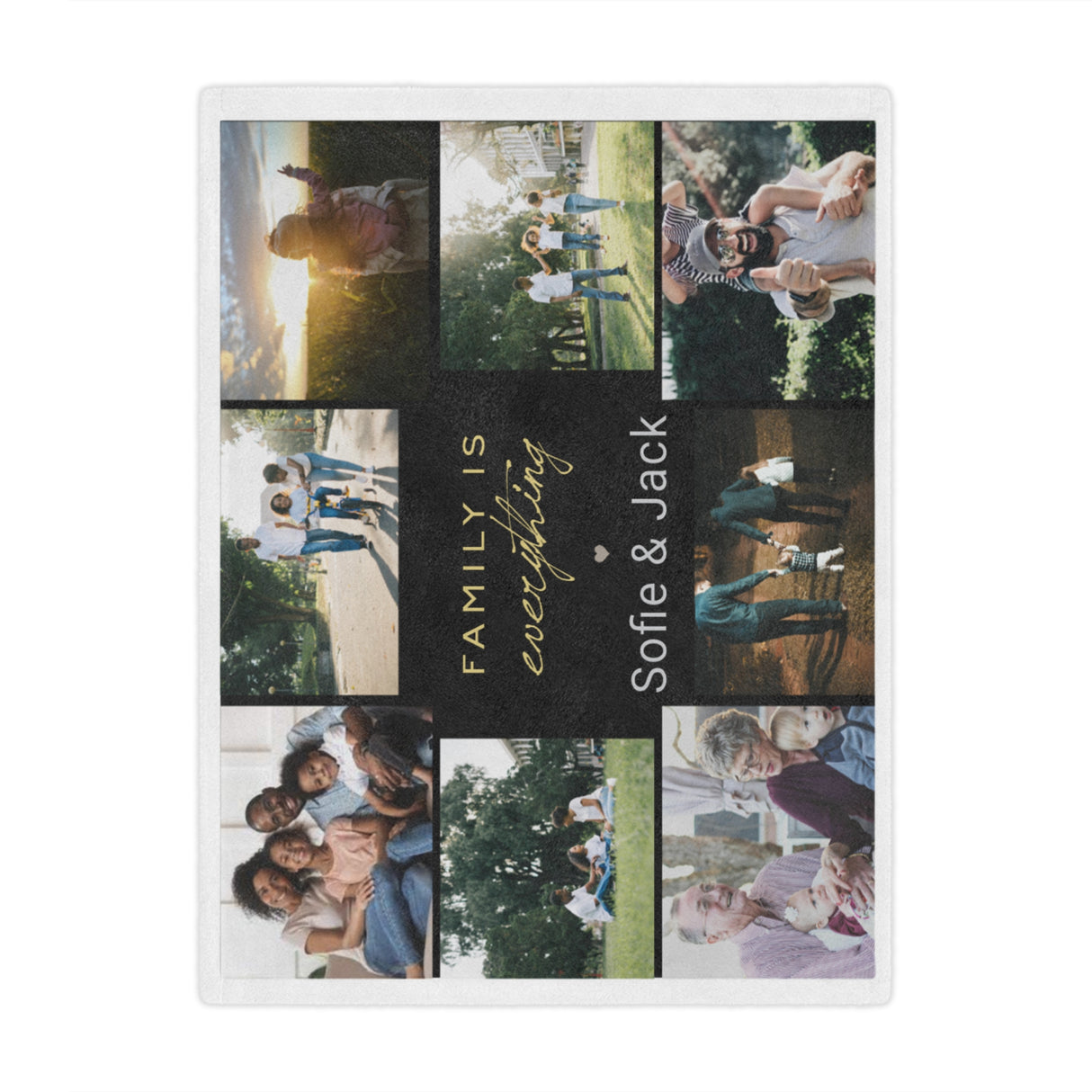 Family is Everything 'Photo Upload' Blanket