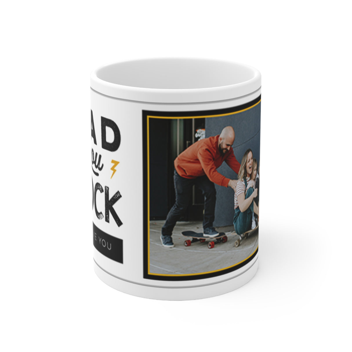 'Dad You Rock' Photo Coffee Mug