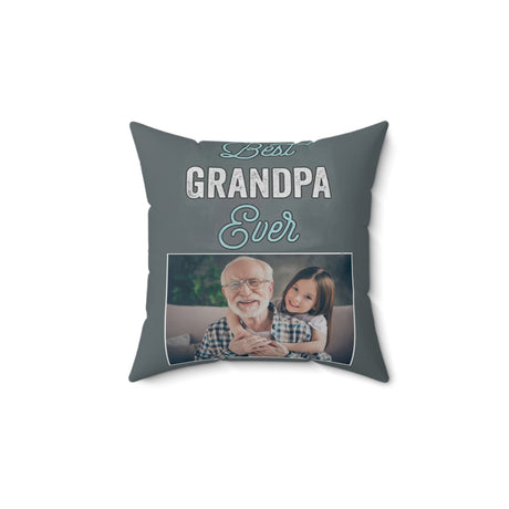 'Best Grandpa Ever' Custom Photo Pillow