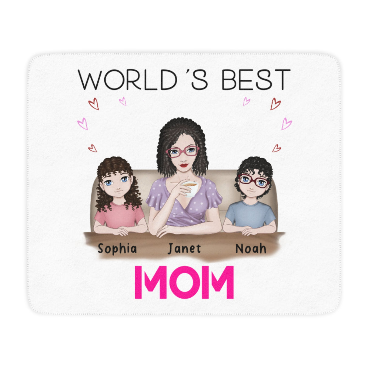 'World's Best Mom’ Personalized Blanket