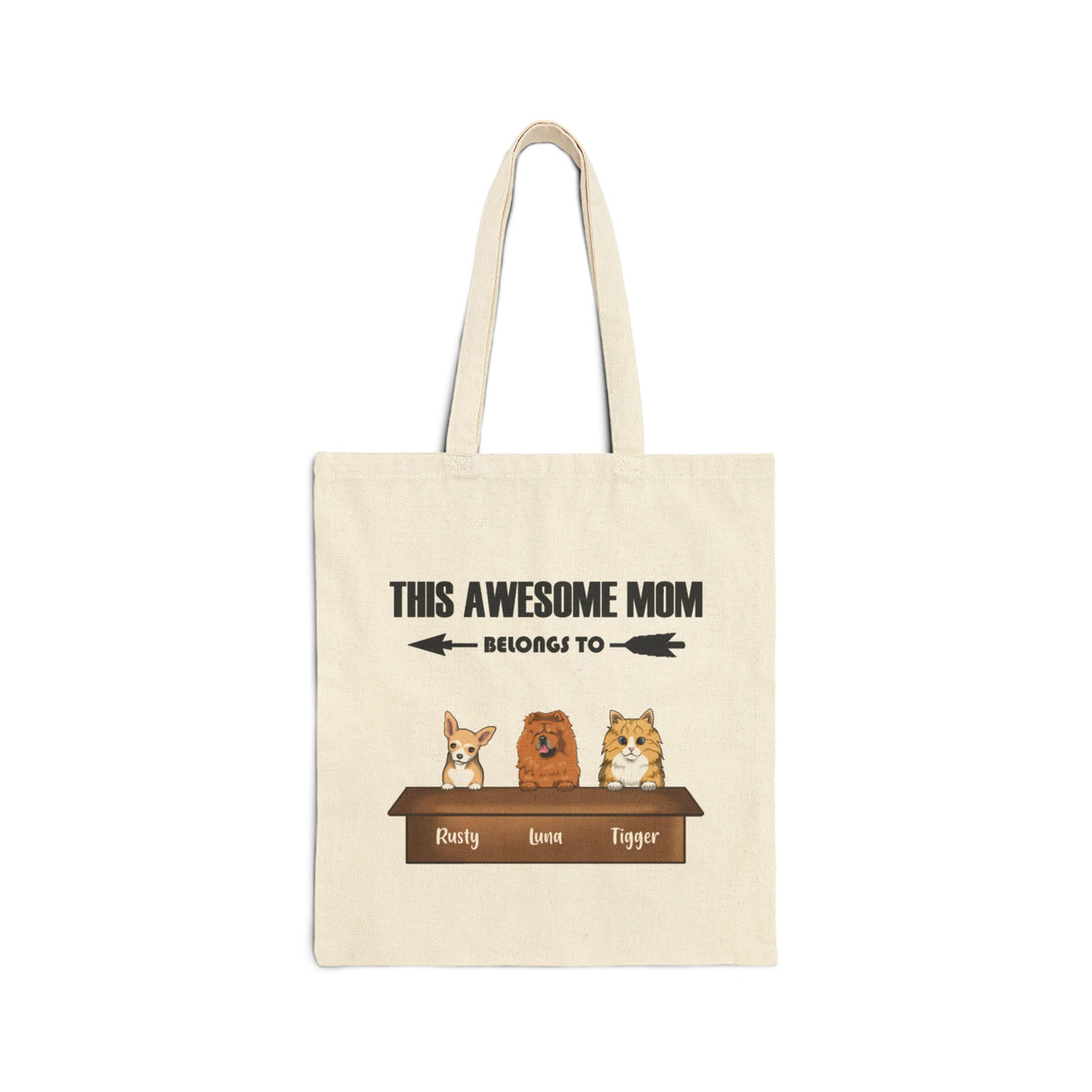 'Pet Mom’ Personalized Tote Bag