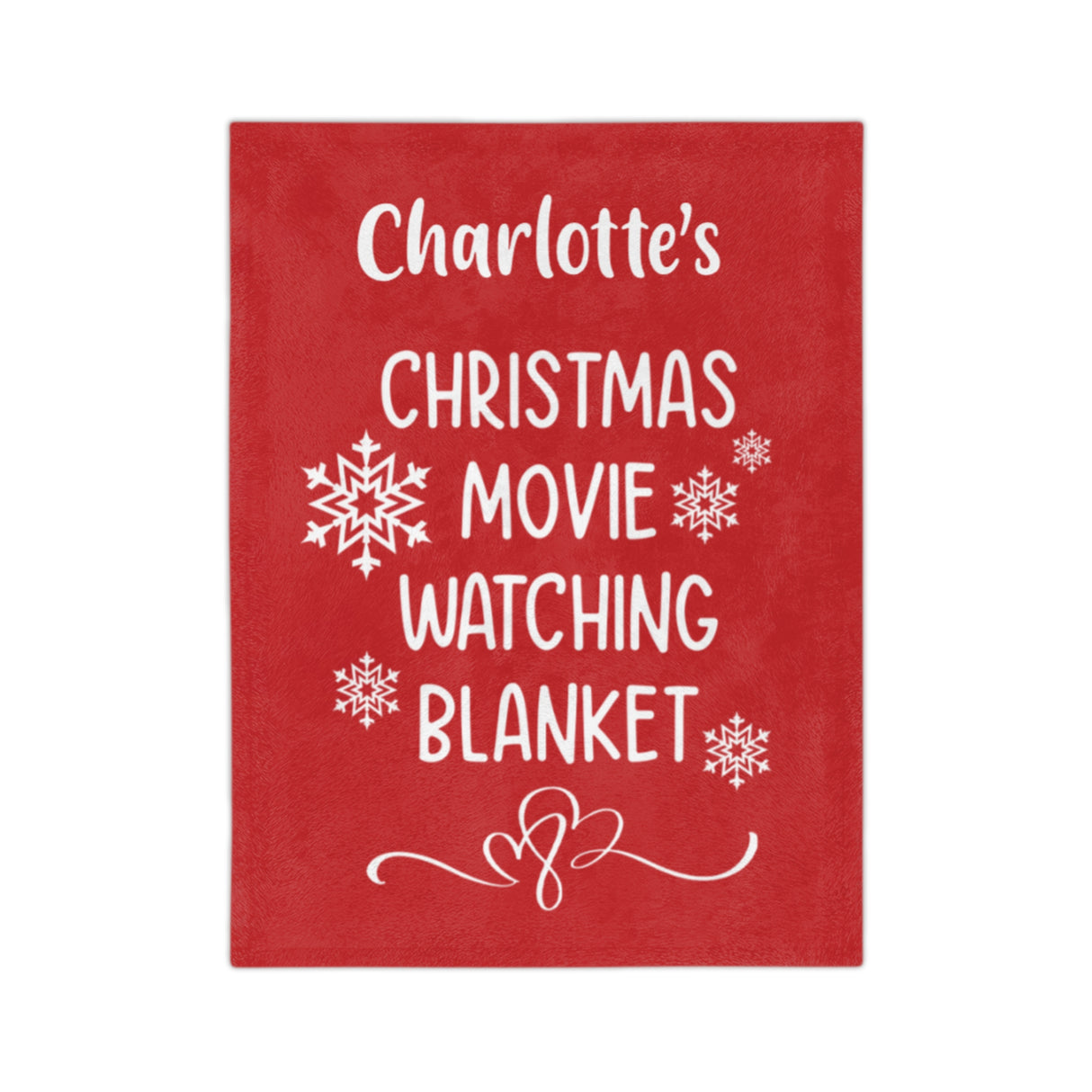 Personalized 'Christmas Movie Watching' Blanket