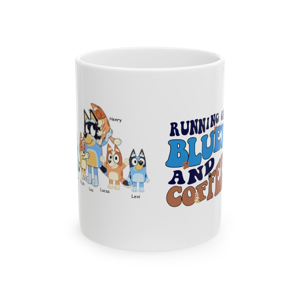 'Running on Bluey' Coffee Mug