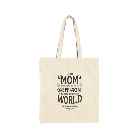 'Dear Mom' Personalized Tote Bag