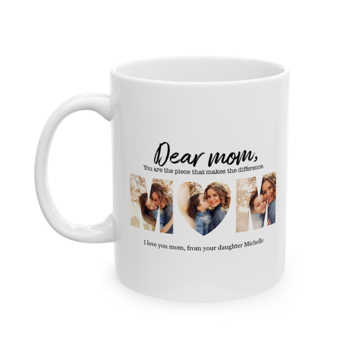 'Dear Mom’ Personalized Mug