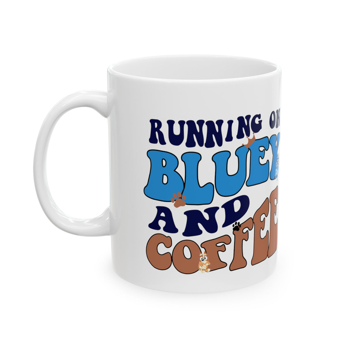 'Running on Bluey' Coffee Mug