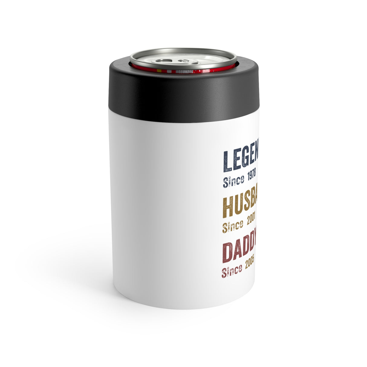 "Legend-Husband-Daddy" Personalized Can Cooler