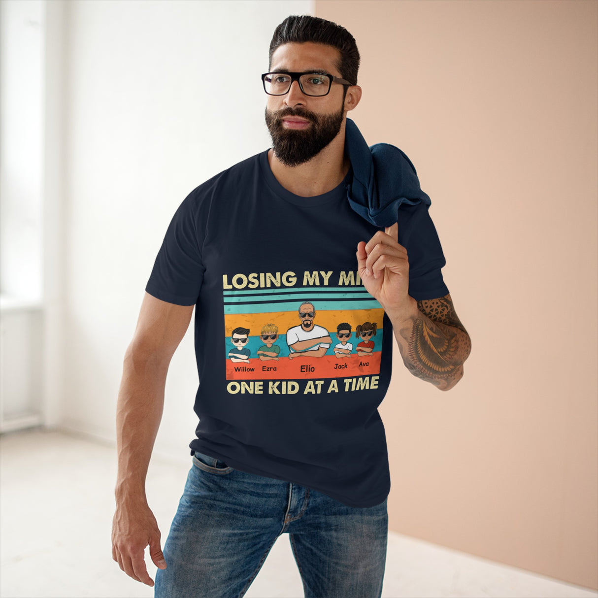 'Losing My Mind' Personalized Father's Day T-Shirt