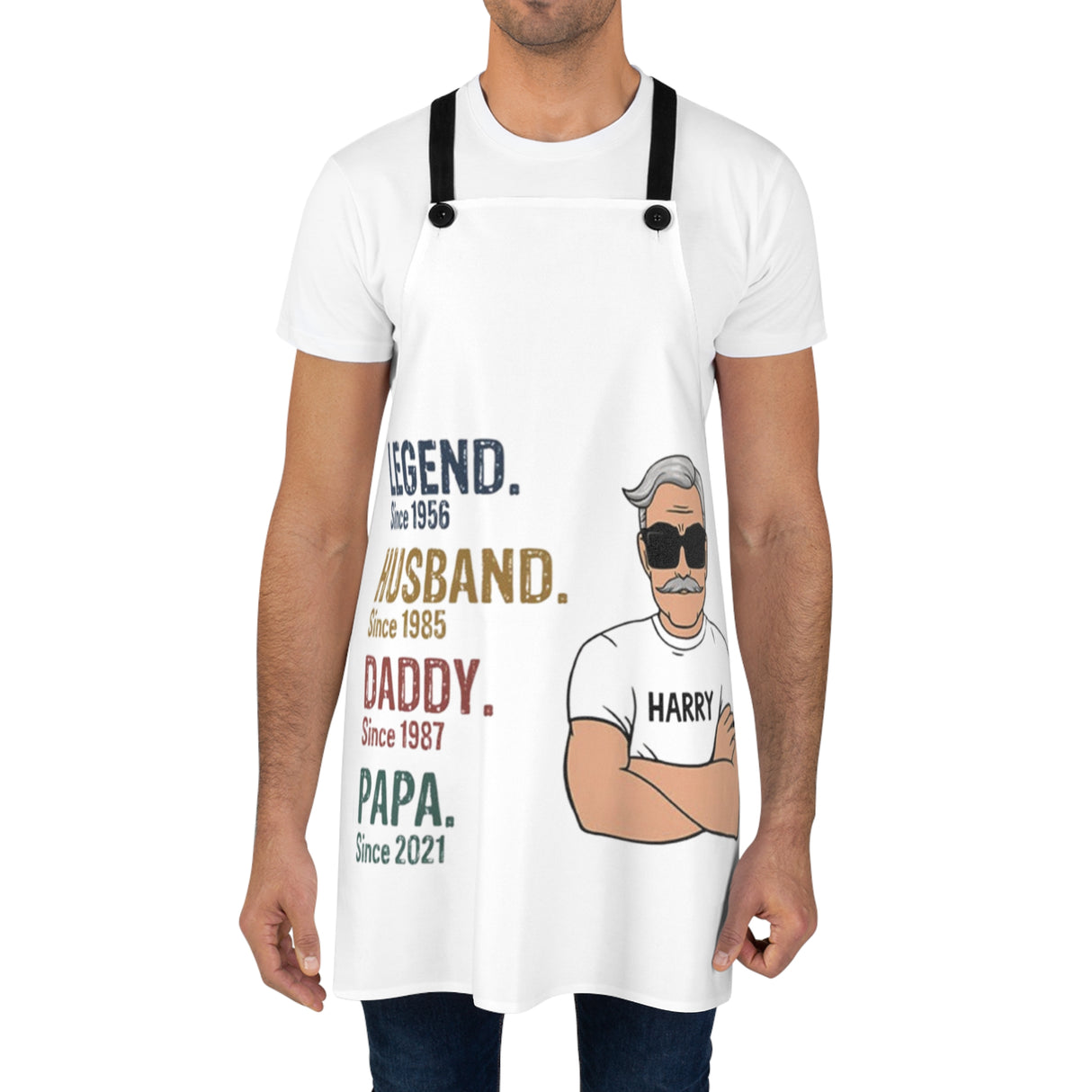 'Legend-Husband-Daddy-Papa' Personalized Kitchen Apron